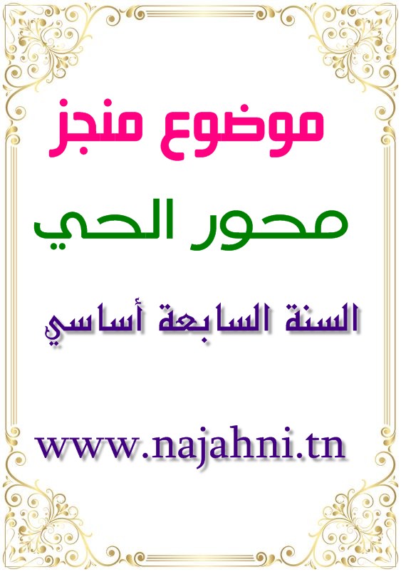 إنشاء سنة سابعة محور الحي