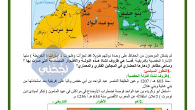 إفريقية في العهد الحفصي - 8 أساسي