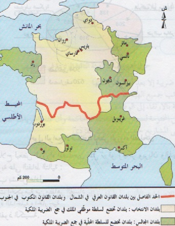 خريطة-التقسيمات-السياسية-الفرنسية