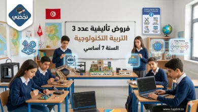 فروض تأليفية عدد 3 في التربية التكنولوجية للسنة 7 أساسي