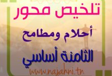 ملخص محور احلام ومطامح