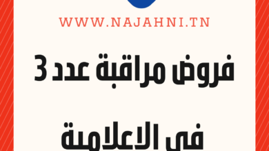 فرض مراقبة عدد 3 في الإعلامية للسنة 8 أساسي