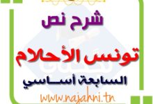 شرح نص تونس الأحلام