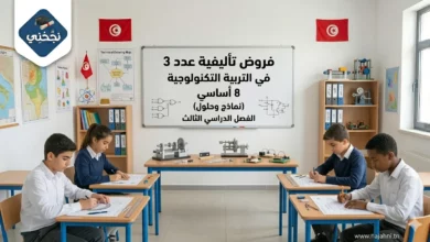 فروض تأليفية عدد 3 في التربية التكنولوجية 8 أساسي