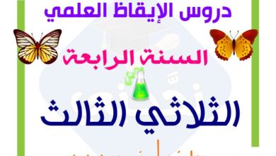 بحوث الإيقاظ العلمي السنة الرابعة الثلاثي الثالث