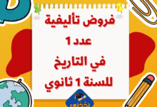 إمتحانات و إختبارات تأليفية عدد 1 للثلاثي الأول في التاريخ للسنة 1 الثانوي