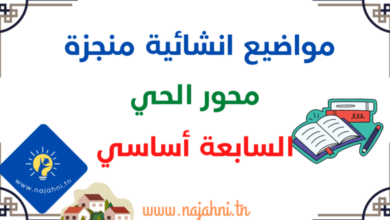 موضوع انشائي محور الحي