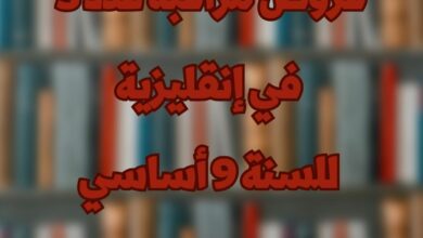 فروض مراقبة عدد 3 في إنقليزية للسنة 9 أساسي