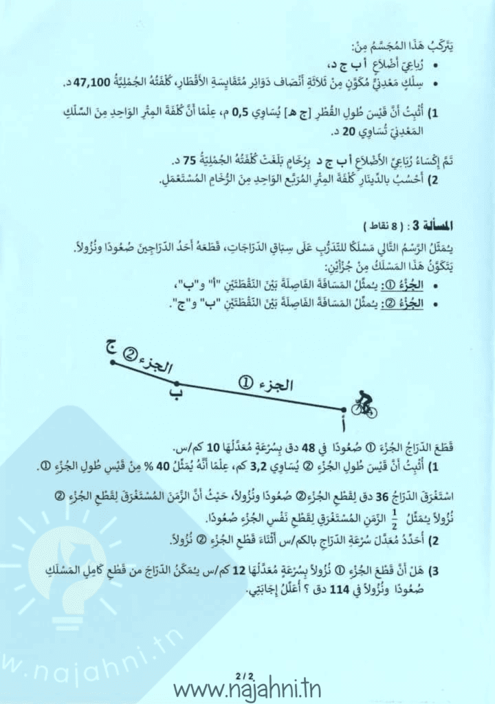 مناظرة الرياضيات سنة سادسة 2023 مع الإصلاح