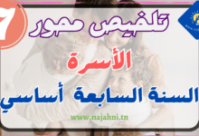 تلخيص محور الأسرة سنة 7 أساسي