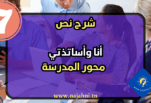 شرح نص أنا وأساتذتي