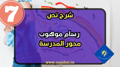 شرح نص رسام موهوب