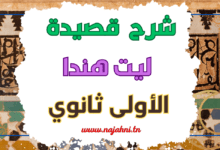 شرح قصيدة ليت هندا