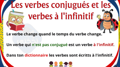 Les verbes conjugués et les verbes à l'infinitif