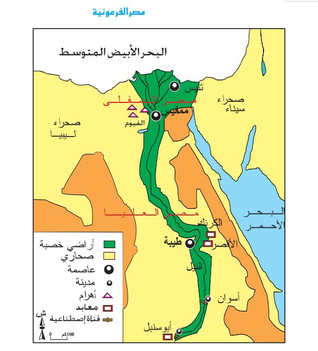 المجال الجغرافي لمصر الفرعونية