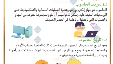 مكونات الحاسوب