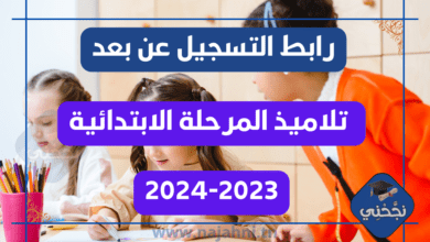 رابط التسجيل عن بعد لتلاميذ المرحلة الابتدائية للسنة الدراسية 2023-2024