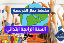 مخططات مجال الفرنسية السنة الرابعة ابتدائي