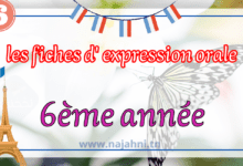 les fiches d' expression orale - 6ème année primaires - français