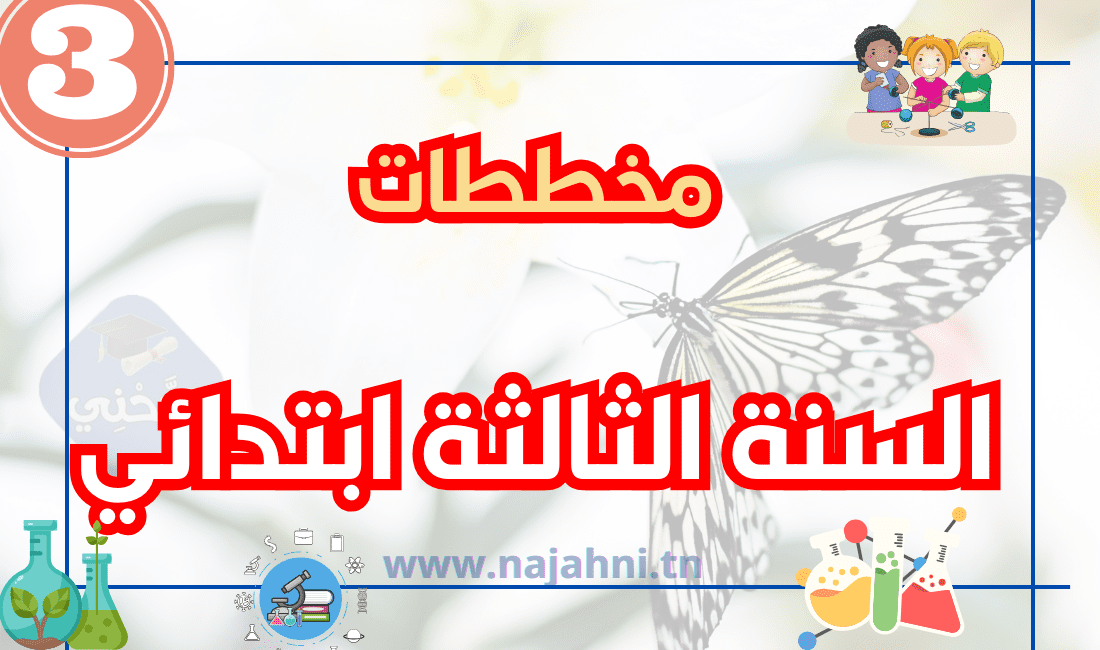 مخططات السنة الثالثة ابتدائي في كل المواد
