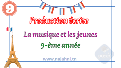 Production écrite: La musique et les jeunes 9-ème année