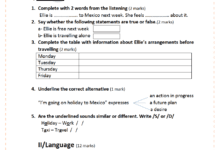 devoir de contrôle n°1 Anglais 8eme pilote