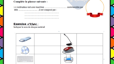 Devoir de contrôle n°1 Informatique 7ème année