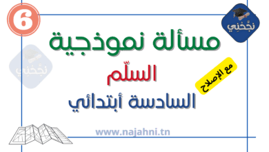 سنة سادسة: وضعيات نموذجية حول السلم في مع الإصلاح