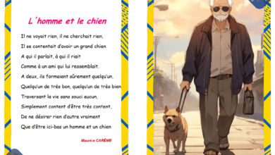 poème l'homme et le chien