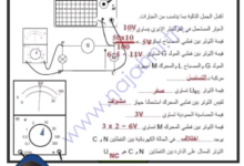 فرض مراقبة عدد3 العلوم الفيزيائية مع الاصلاح السنة الثامنة أساسي