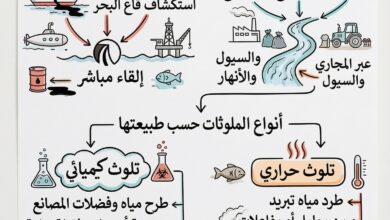 بحث حول تلوث الأوساط المائية السادسة ابتدائي