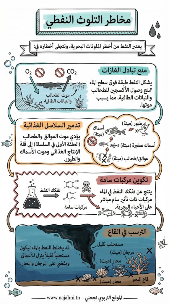مخاطر التلوث النفطي