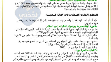 تلخيص دروس التاريخ سنة ثامنة الثلاثي الثالث