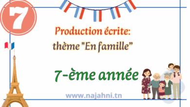 Expression écrite 7ème année base module 1 en famille