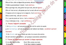 Correction des exercices module portrait et comportement