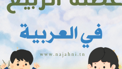 كراس عطلة الربيع في العربية - السنة الأولى ابتدائي