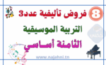 فروض تأليفية عدد3 في التربية الموسيقية 8 أساسي