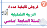 فروض تأليفية عدد 3 في التربية التشكيلية 7 أساسي