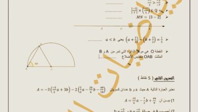 2 نماذج لفرض مراقبة الثلاثي الثاني مع الاصلاح في عدد4 في الرياضيات ثامنة اساسي