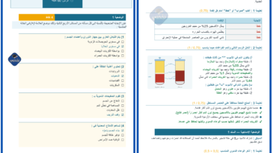 اختبار نموذجي في الايقاظ العلمي للثلاثي الثاني مع الاصلاح للسنة الدراسية 2025-2026