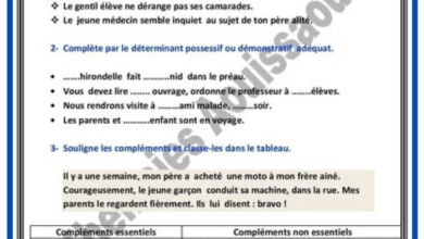 Langue 6ème année : Exercices Corrigés - 3ème Trimestre | Par Khemaies Aouissaoui