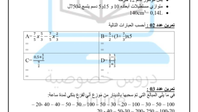 فرض تأليفي في الرياضيات للثلاثي الثالث مع الاصلاح 2026 والاصلاح التفاعلي