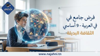 فرض جامع عدد3 في العربية 9 اساسي مع الاصلاح 2025-2026