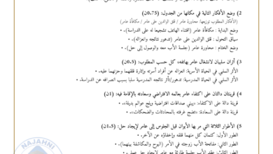 اختبار العربية مع الاصلاح– مناظرة الدخول إلى المدارس الإعدادية النموذجية 2026